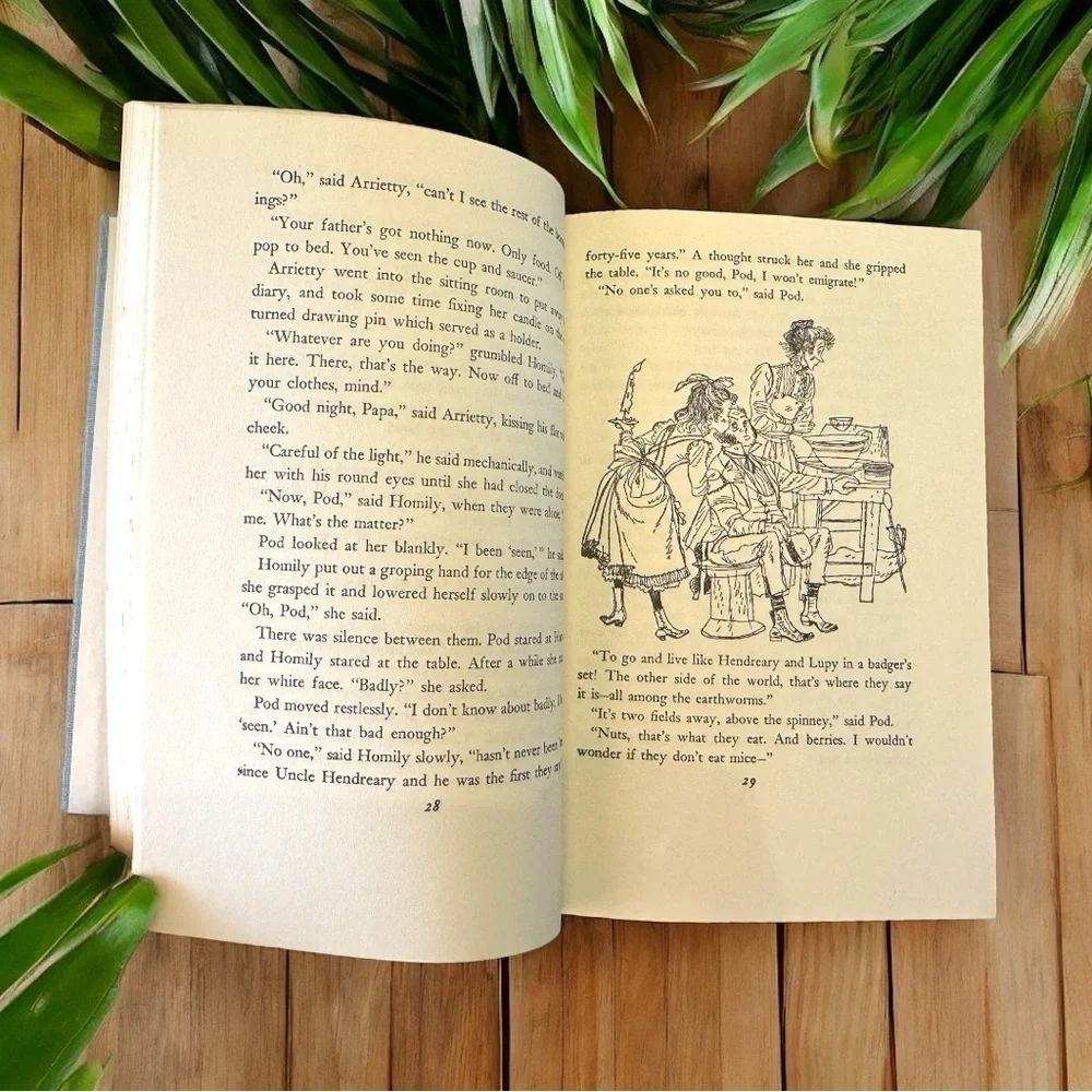 VINTAGE 1953 The Borrowers by Mary Norton - Illustrated by Beth and Joe Krush